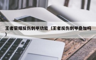 王者荣耀反伤刺甲功能（王者反伤刺甲叠加吗）